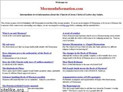 Sites similar to mormoninformation.com