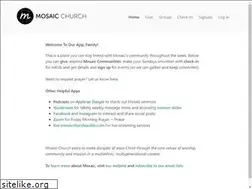 Sites similar to mosaicchurch.churchcenter.com