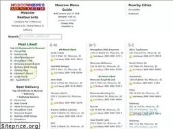 Sites similar to moscowmenus.com
