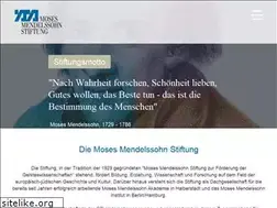 Sites similar to moses-mendelssohn-stiftung.de