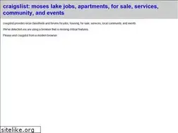 Sites similar to moseslake.craigslist.org