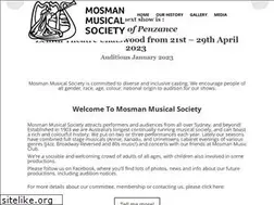 Sites similar to mosmanmusicalsociety.com.au