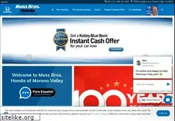 Sites similar to mossbroshondamorenovalley.com