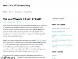 Sites similar to mostbeautifulplaces.org