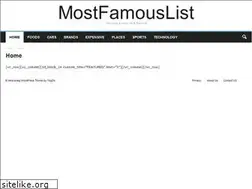 Sites similar to mostfamouslist.com