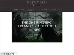 Sites similar to mostly-offtopic.com