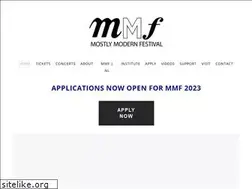 Sites similar to mostlymodernfestival.org