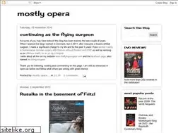 Sites similar to mostlyopera.blogspot.com