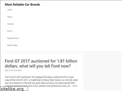 Sites similar to mostreliablecarbrands.com