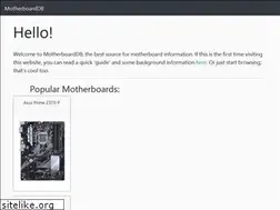 Sites similar to motherboarddb.com