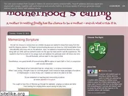 Sites similar to motherhoodscalling.blogspot.com
