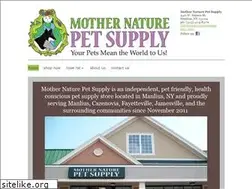 Sites similar to mothernaturepetsupply.com