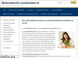 Sites similar to motivatiebrief-voorbeelden.nl