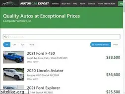 Sites similar to motorcarexport.com