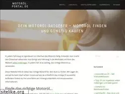 Sites similar to motoroel-portal.de