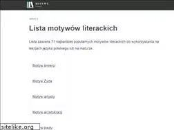 Sites similar to motywyliterackie.pl