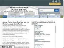 Sites similar to moultonboroughlibrary.org