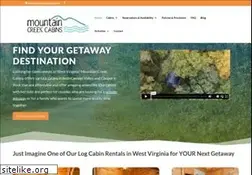 Sites similar to mountaincreekcabins.com