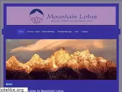 Sites similar to mountainlotusmassage.com