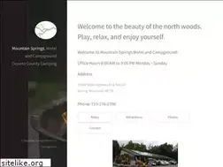 Sites similar to mountainspringsmotelwi.com
