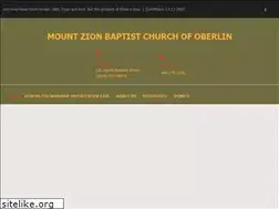 Sites similar to mountzionoberlin.org