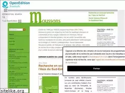 Sites similar to moussons.revues.org