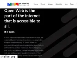 Sites similar to movementforanopenweb.com