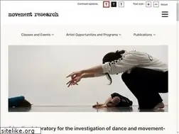 Sites similar to movementresearch.org