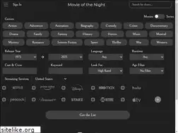 Sites similar to movieofthenight.com