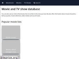 Sites similar to movieslist.best