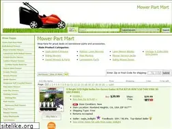 Sites similar to mowerpartmart.com