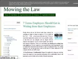 Sites similar to mowingthelaw.blogspot.com