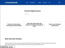 Sites similar to mozcheck.com