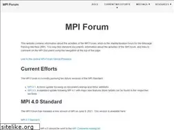 Sites similar to mpi-forum.org