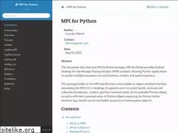 Sites similar to mpi4py.readthedocs.io