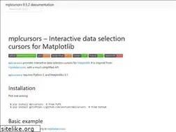 Sites similar to mplcursors.readthedocs.io