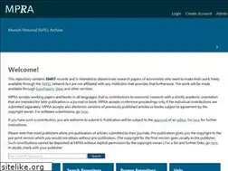 Sites similar to mpra.ub.uni-muenchen.de