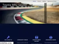 Sites similar to mr2-spyder.com