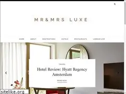 Sites similar to mrandmrsluxe.com