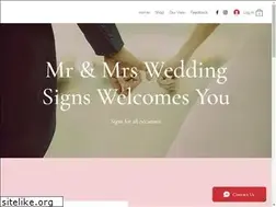 Sites similar to mrmrsweddingsigns.com