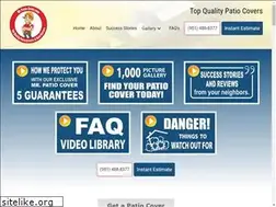 Sites similar to mrpatiocover.com