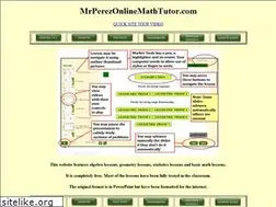 Sites similar to mrperezonlinemathtutor.com