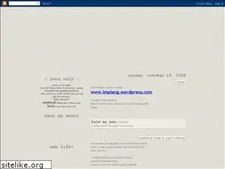 Sites similar to mrpiang.blogspot.com