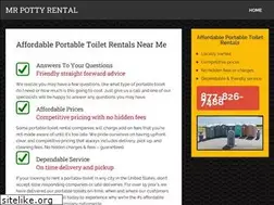 Sites similar to mrpottyrental.com