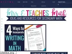 Sites similar to mrseteachesmath.com