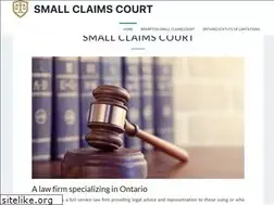 Sites similar to mrsmallclaimscourt.ca