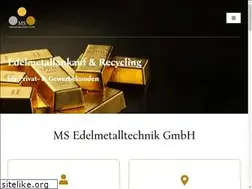 Sites similar to ms-edelmetalltechnik.de
