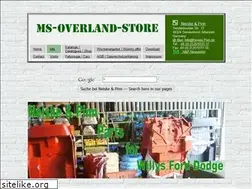 Sites similar to ms-overland-store.de