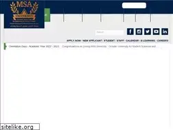 Sites similar to msa.edu.eg