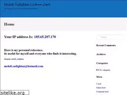 Sites similar to msadighian.com